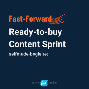 Fast Forward: Ready-to-buy Content Sprint